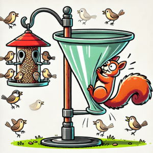 how to keep squirrels out of bird feeders