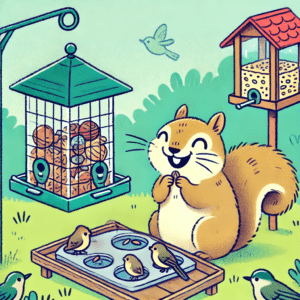 how to keep squirrels out of bird feeders