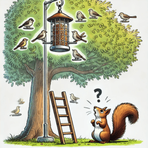 how to keep squirrels out of bird feeders